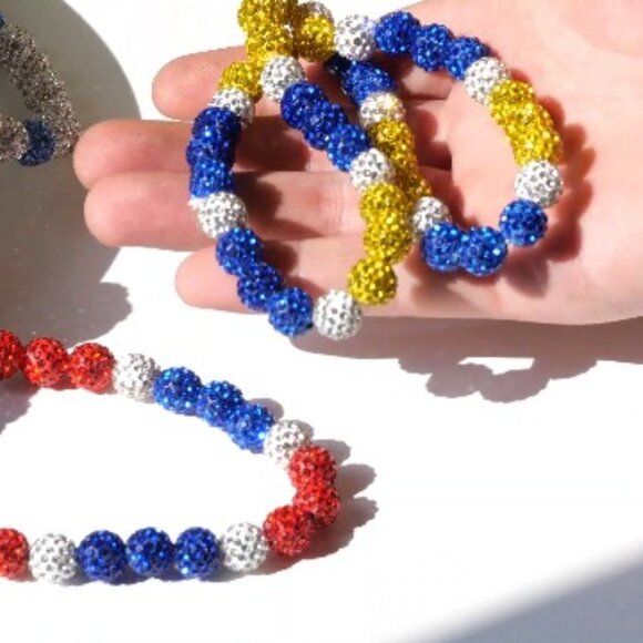 Baseball Rhinestone Beaded Chain Necklace Adjustable Bling Ice Collection Gift - Picture 8 of 8